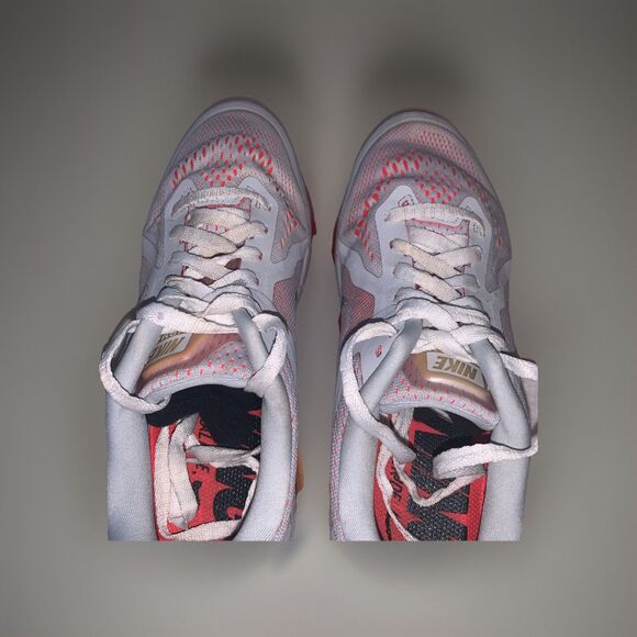 Nike Air Max 2014 Pure Platinum/Total Orange Women’s Sz: 7.5 #621078-006 - Picture 6 of 16